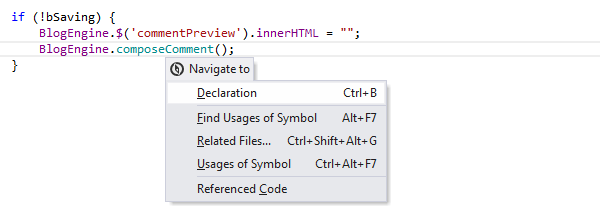 ReSharper: Go to Declaration in JavaScript ReSharper: Go to Declaration in JavaScript