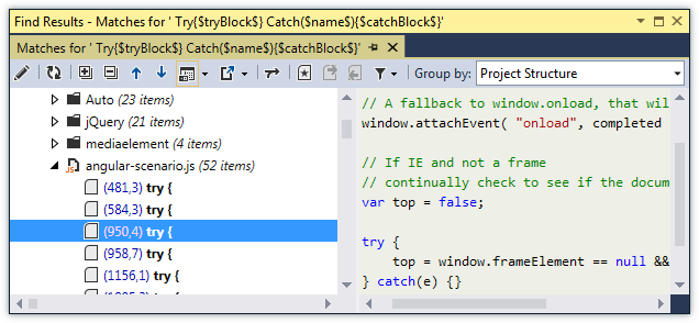ReSharper: Structural Search and Replace in JavaScript ReSharper: Structural Search and Replace in JavaScript