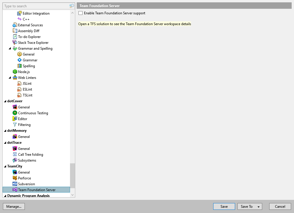 TeamCity Add-in options: TeamCity | Team Foundation Server TeamCity Add-in options: TeamCity | Team Foundation Server