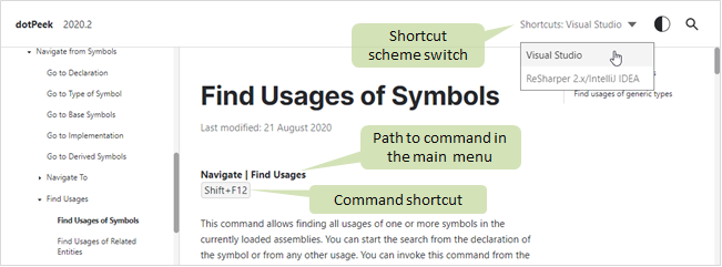 dotPeek 在线帮助