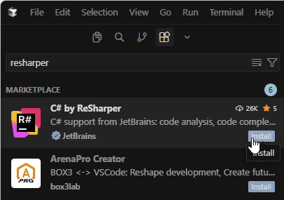 Install ReSharper in Cursor