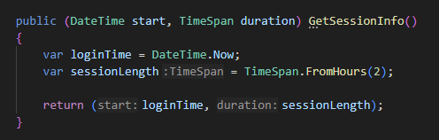 ReSharper for Visual Studio Code: Inlay hints for tuple component names