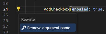 ReSharper: A context action to add or remove argument names