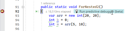 ReSharper: Run predictive debugger ReSharper: Run predictive debugger