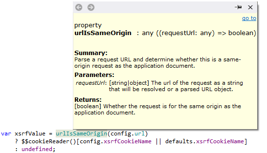 ReSharper showing JSDoc comments in a tooltip ReSharper showing JSDoc comments in a tooltip