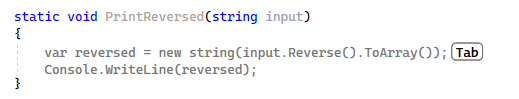 ReSharper: AI code completion ReSharper: AI code completion