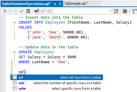 ReSharper: Adding SQL code via a live template ReSharper: Adding SQL code via a live template