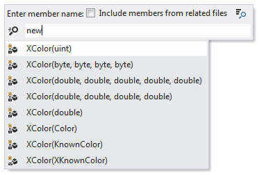 ReSharper: Go to File Member. Constructors ReSharper: Go to File Member. Constructors