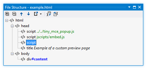 ReSharper: File structure in HTML ReSharper: File structure in HTML