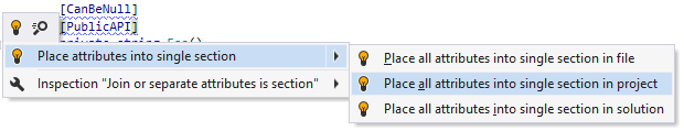 Multiple attributes quick-fix Multiple attributes quick-fix