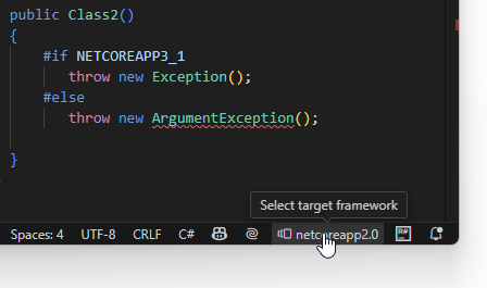 ReSharper for Visual Studio Code: Switching .NET Framework context from the editor ReSharper for Visual Studio Code: Switching .NET Framework context from the editor