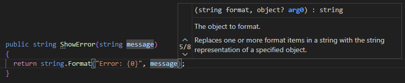 ReSharper for Visual Studio Code: Parameter information in C# ReSharper for Visual Studio Code: Parameter information in C#