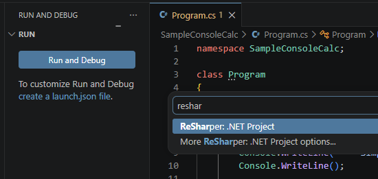 ReSharper: Starting debugging ReSharper: Starting debugging