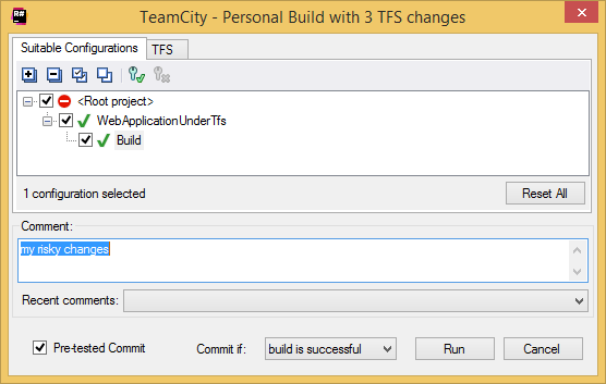 TeamCity Add-in: personal build details TeamCity Add-in: personal build details