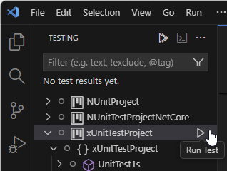 ReSharper for Visual Studio Code: run unit tests in a project ReSharper for Visual Studio Code: run unit tests in a project