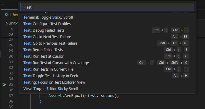 ReSharper for Visual Studio Code: unit test commands ReSharper for Visual Studio Code: unit test commands