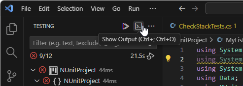 ReSharper for Visual Studio Code: show output of unit tests ReSharper for Visual Studio Code: show output of unit tests