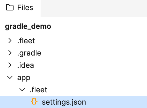 settings.json in a workspace subdirectory