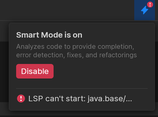 Smart mode can't start