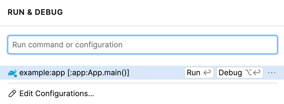 Run Java code | JetBrains Fleet Documentation
