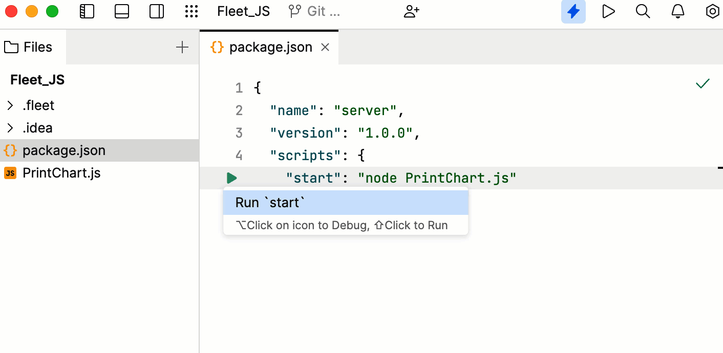 Run Javascript code in Fleet