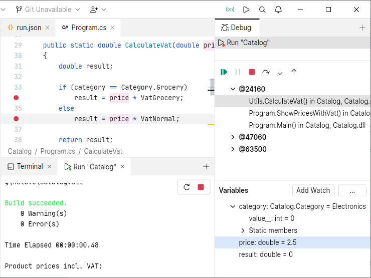 Getting started with C# | JetBrains Fleet Documentation