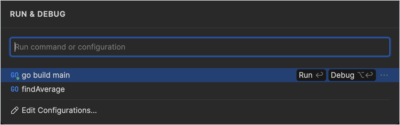 Run Go Code | JetBrains Fleet Documentation