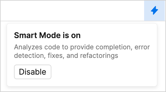 Enabling Smart Mode in JetBrains Fleet