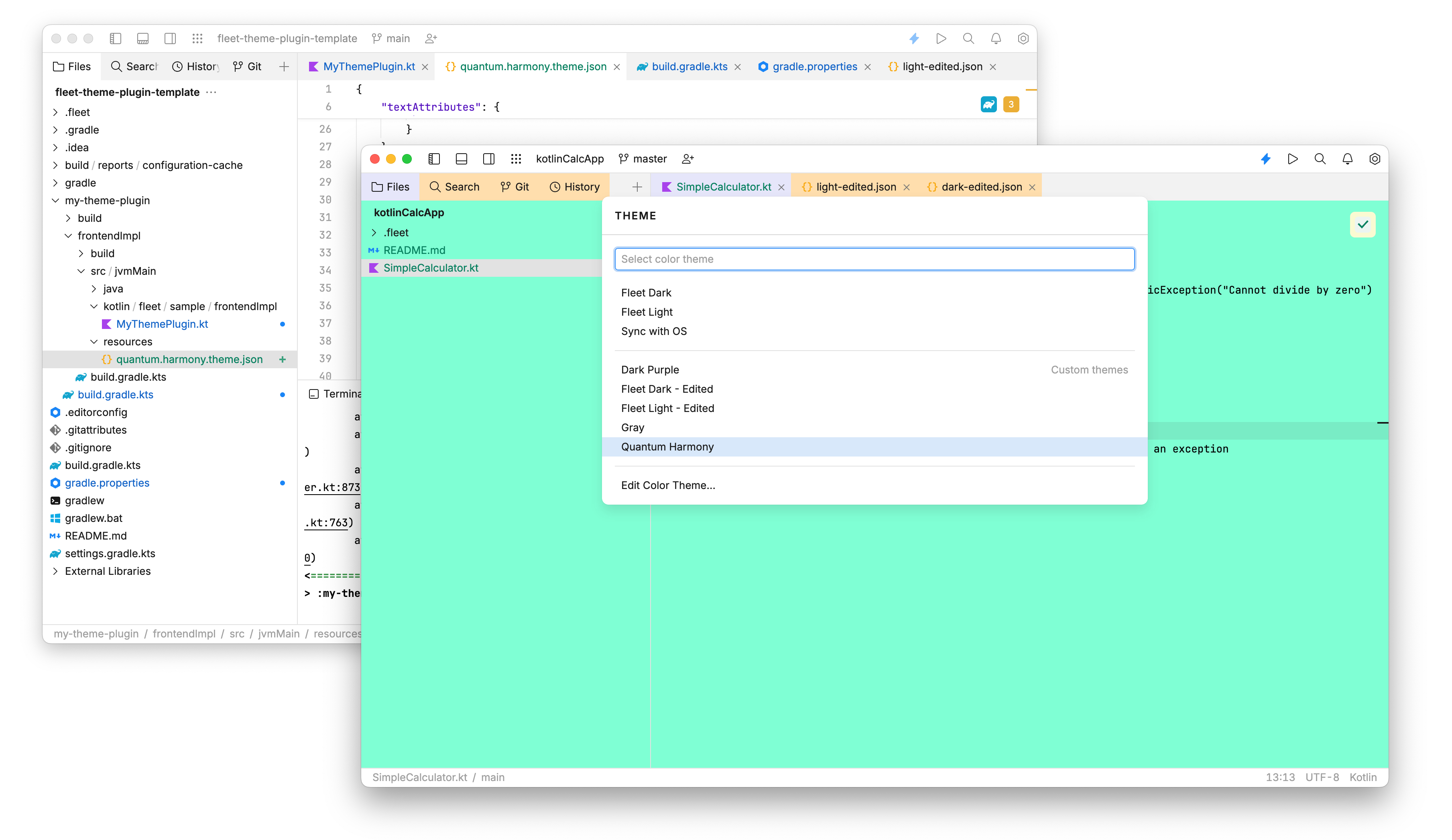 Running the JetBrains Fleet instance with your plugin