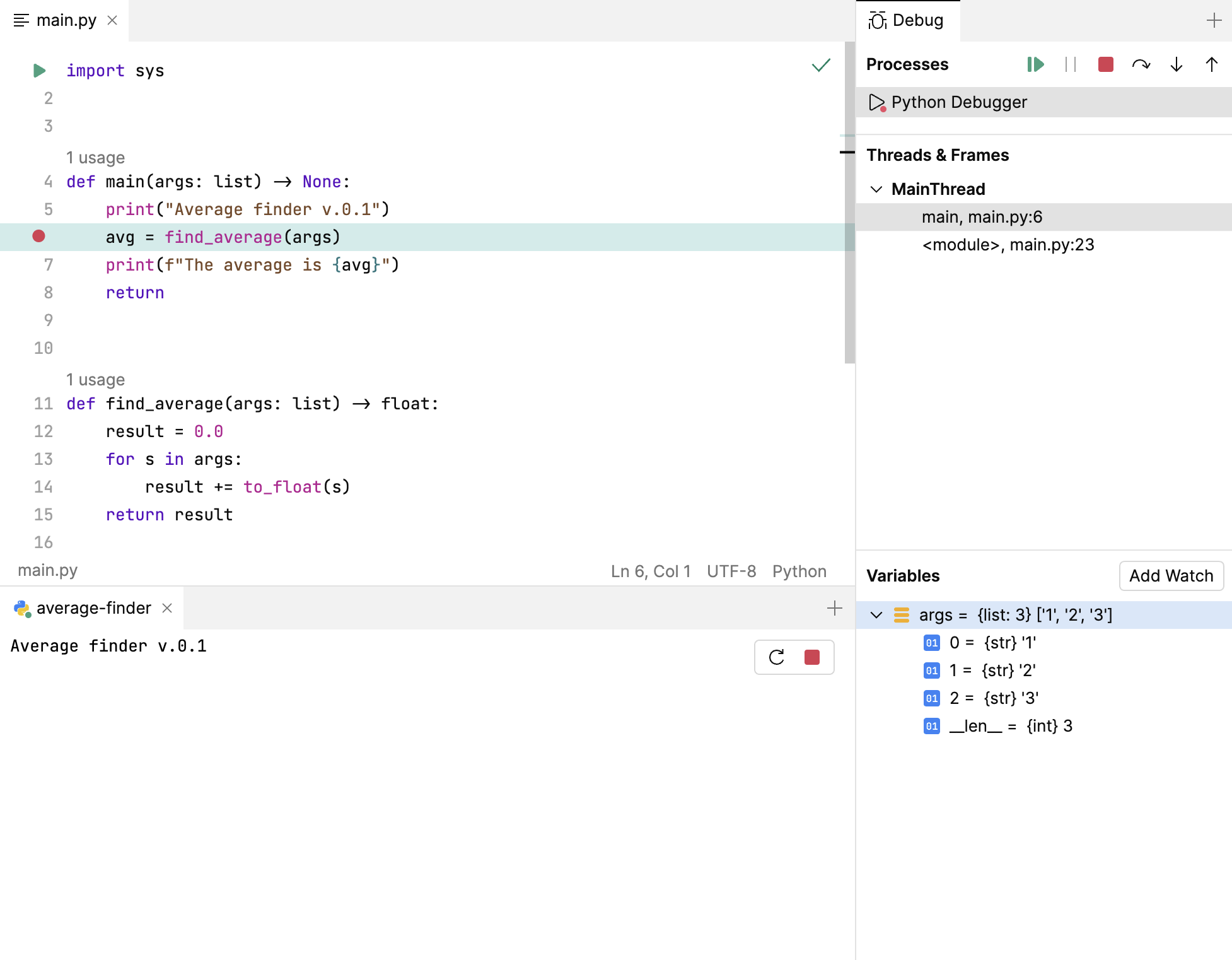 Debug Python Code | JetBrains Fleet Documentation