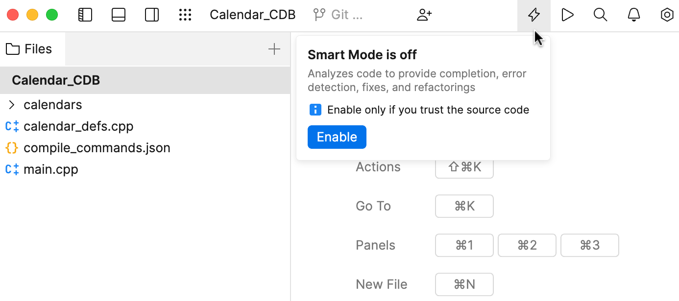 Enabling Smart Mode Enabling Smart Mode