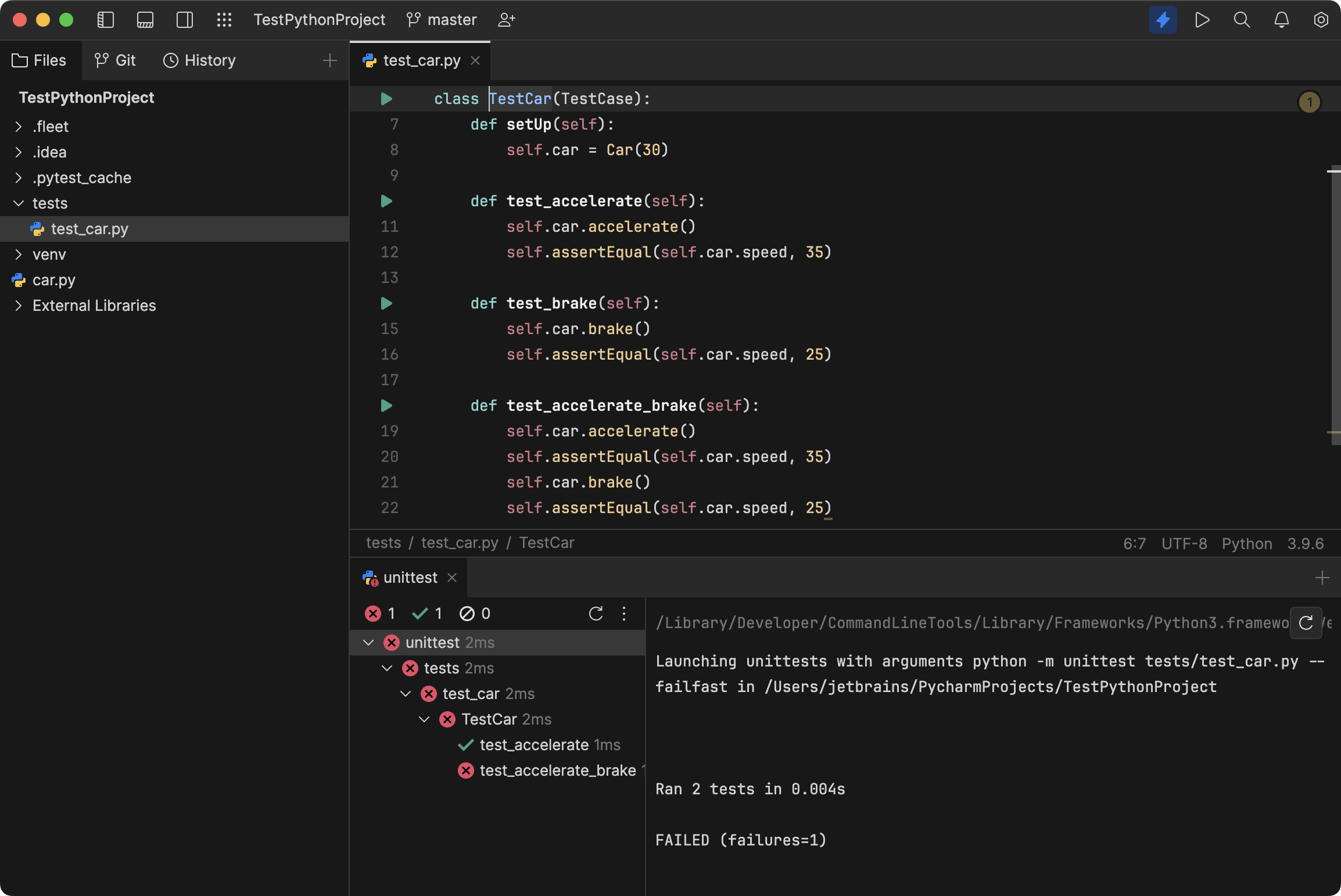 Python run configurations | JetBrains Fleet Documentation
