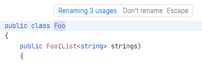 JetBrains Fleet: Rename refactoring