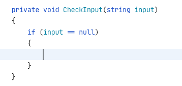 Applying postfix template for null-check