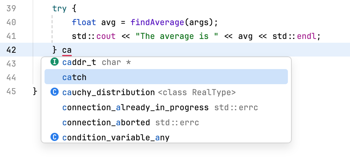 Inserting a live template