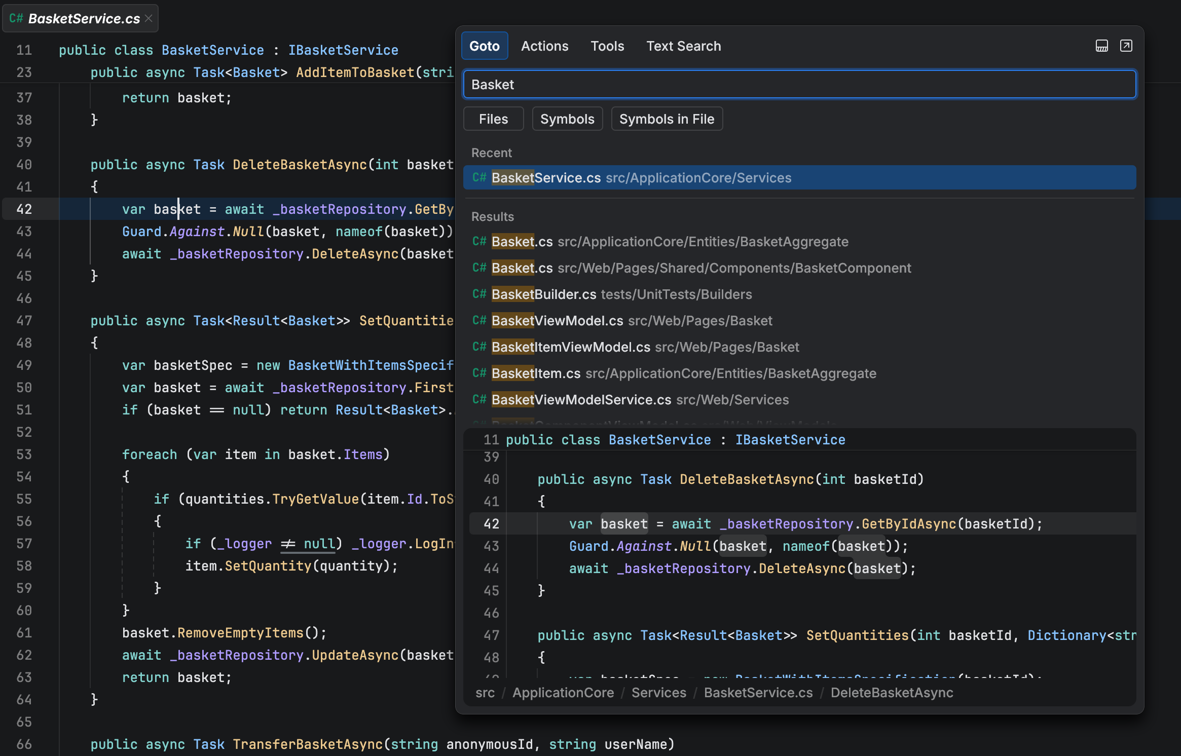 Getting started with C# | JetBrains Fleet Documentation