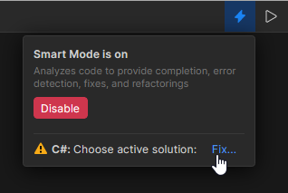 JetBrains Fleet: Select a .NET solution from the directory JetBrains Fleet: Select a .NET solution from the directory