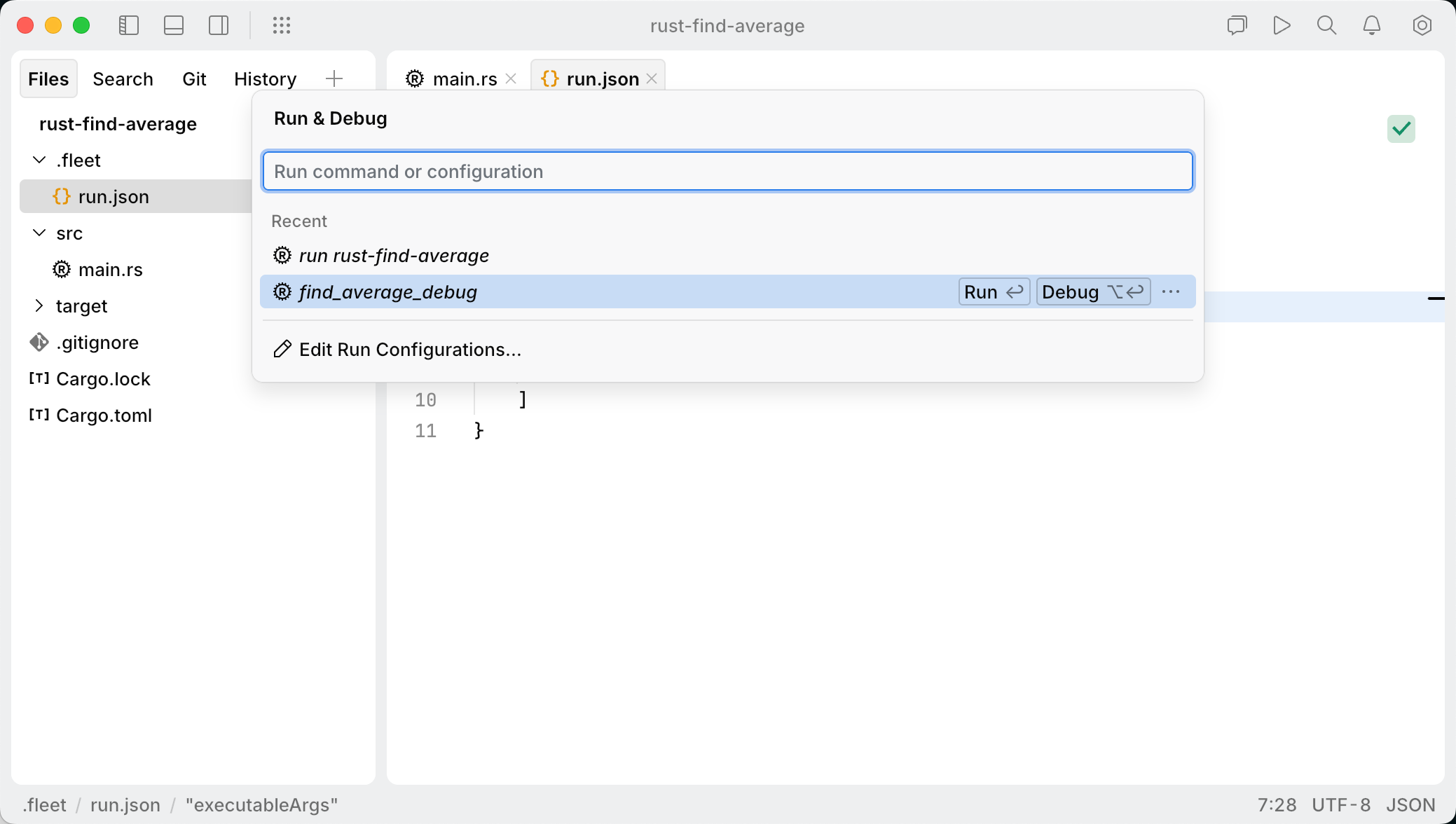 Starting the app in debug mode from the Run and Debug popup Starting the app in debug mode from the Run and Debug popup