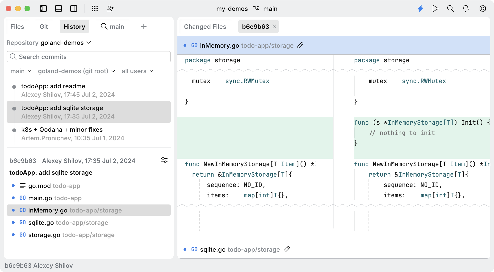 エディターでの差分を表示する Viewing diff in the editor