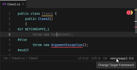 JetBrains Fleet: Switching .NET Framework context from the editor JetBrains Fleet: Switching .NET Framework context from the editor