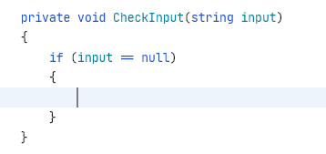 Applying postfix template for null-check Applying postfix template for null-check