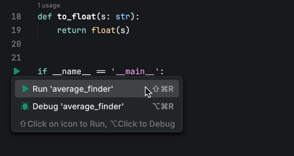 Run Python code | JetBrains Fleet Documentation
