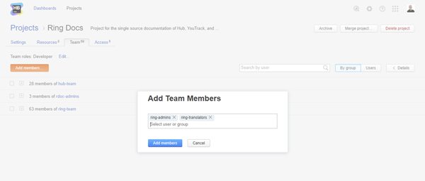 add team groups