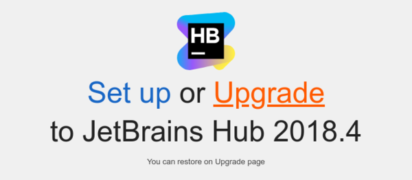 Upgrade Hub: Configuration wizard