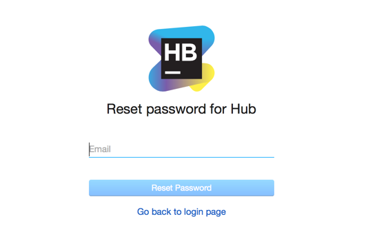 Reset user password dialog