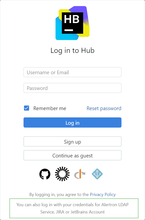 Login directory service