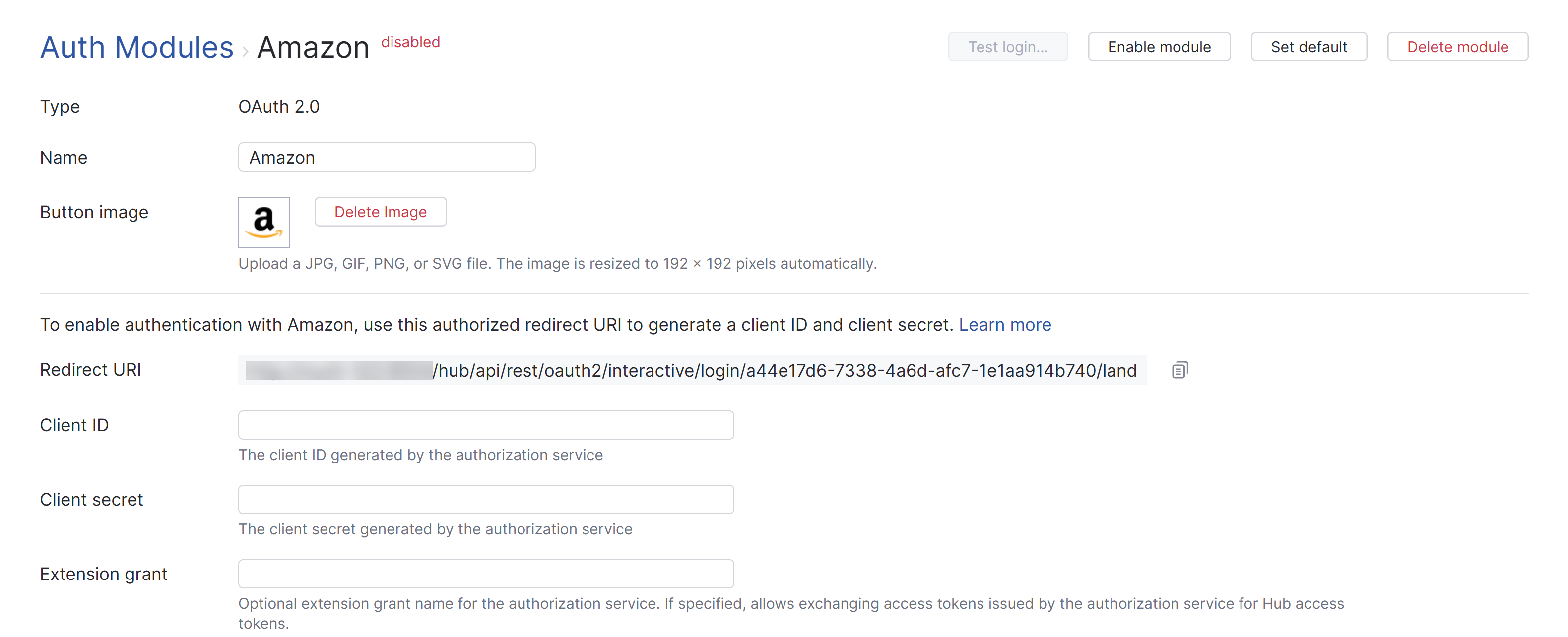 Amazon auth module Amazon auth module