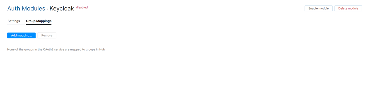 Group mappings for Keycloak accounts. Group mappings for Keycloak accounts.