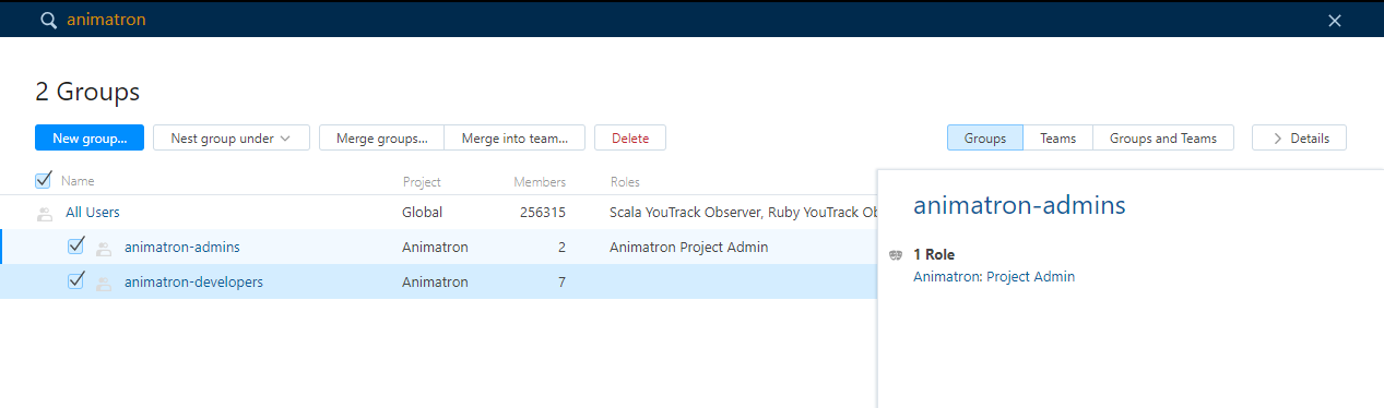 Merge multiple groups into team Merge multiple groups into team