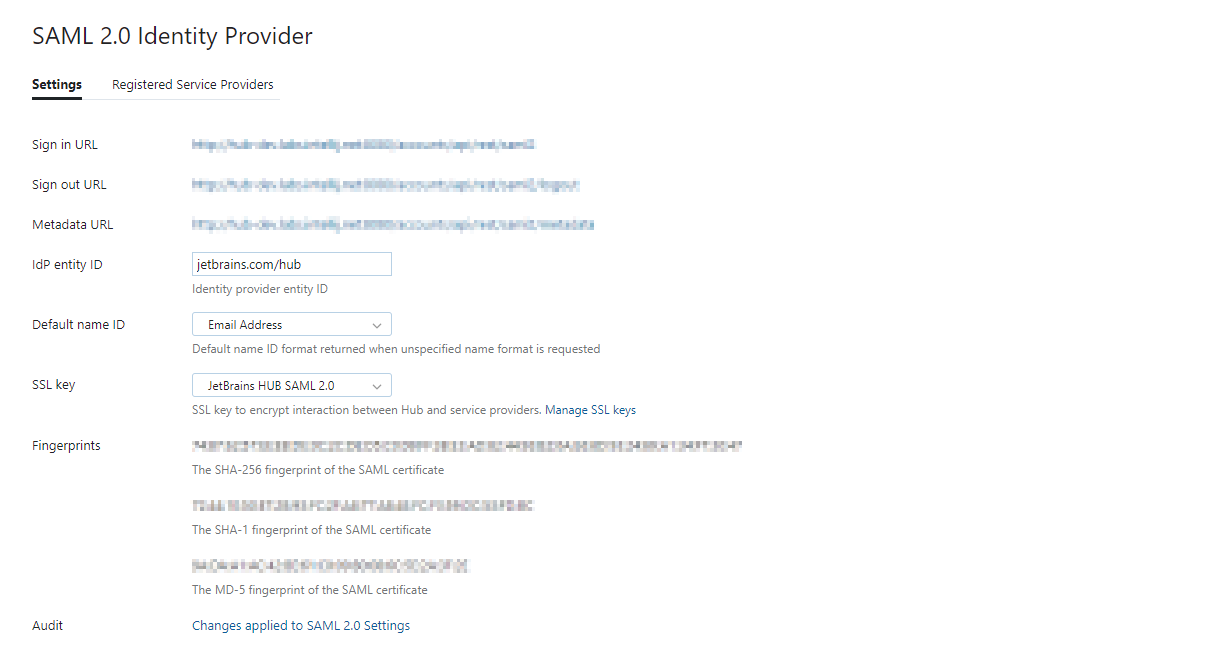 Saml hub hub idp parameters Saml hub hub idp parameters